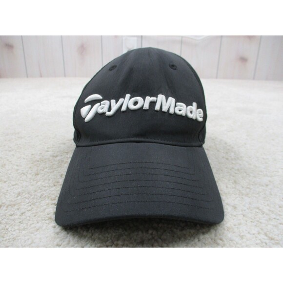Taylormade Hat Cap Strap Back Adult One Size Black White Golf Golfing Mens - Picture 1 of 9